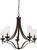 Minka-Lavery - 4655-579 - Five Light Chandelier - Elyton - Downtown Bronze w/Gold Highlights