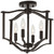 Minka-Lavery - 4656-579 - Four Light Semi Flush Mount - Elyton - Downtown Bronze w/Gold Highlights