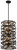 Minka-Lavery - 4672-111 - Six Light Pendant - Vortic Flow - Dark Bronze w/Mosaic Gold Interior