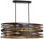 Minka-Lavery - 4676-111 - Eight Light Island Pendant - Vortic Flow - Dark Bronze w/Mosaic Gold Interior