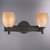 Minka-Lavery - 5112-617 - Two Light Bath - Art Glass Bath - Bronze