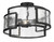 Minka-Lavery - 5265-66A - Three Light Semi Flush Mount - Bella Collina - Coal