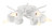 Minka-Lavery - 5904-655 - Six Light Flush Mount - North Fork by Robin Baron - Sand White