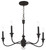 Minka-Lavery - 6255-076 - Five Light Chandelier - Halifax County - Textured Black