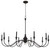 Minka-Lavery - 6259-076 - Ten Light Chandelier - Halifax County - Textured Black