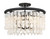 Minka-Lavery - 6703-66 - Four Light Semi Flush Mount - Shimmering Elegance - Sand Coal