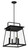 Minka-Lavery - 73216-66A - Four Light Outdoor Hanging Lantern - Isla Vista - Coal