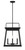 Isla Vista Four Light Outdoor Hanging Lantern (73216-66A)