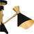 Arden Three Light Semi-Flush Mount (ADN1726MBK)