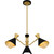 Arden Three Light Chandelier (ADN5026MBK)