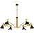 Arden Six Light Chandelier (ADN5052MBK)