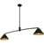 Alscott Two Light Linear Chandelier (ALS252MBK)