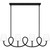 Atkins Four Light Linear Chandelier (ATK440MBK)
