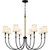 Quoizel - BYL5039MBK - Eight Light Chandelier - Bayside - Matte Black