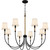 Bayside Eight Light Chandelier (BYL5039MBK)