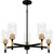 Quoizel - CAY5028MBK - Five Light Chandelier - Carly - Matte Black