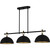 Cleo Three Light Linear Chandelier (CEO344MBK)