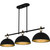 Cleo Three Light Linear Chandelier (CEO344MBK)