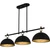 Cleo Three Light Linear Chandelier (CEO344MBK)