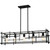 Quoizel - DPN538MBK - Five Light Linear Chandelier - Daphne - Matte Black