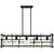Daphne Five Light Linear Chandelier (DPN538MBK)