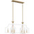 Dusty Lane Six Light Linear Chandelier (DSL638W)