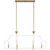 Dusty Lane Six Light Linear Chandelier (DSL638W)