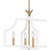 Dusty Lane Six Light Linear Chandelier (DSL638W)