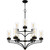 Hillside Nine Light Chandelier (HLS5031MBK)