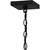 Jett One Light Outdoor Hanging Lantern (JET1909MBK)