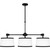 Kylen Three Light Linear Chandelier (KYL342MBK)