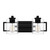 Lansdowne Two Light Bath (LANS8618MBK)