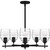 Lucy Five Light Chandelier (LCY5025MBK)