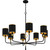 Lockery Eight Light Chandelier (LKY5040MBK)