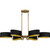 Madden Six Light Linear Chandelier (MAD641AB)