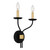 Margaret Two Light Wall Sconce (MAG8711MBK)