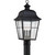 Quoizel - MHE9010K - Three Light Outdoor Post Lantern - Millhouse - Mystic Black