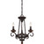 Quoizel - NBE5303RK - Three Light Chandelier - Noble - Rustic Black