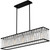 Celeste Five Light Linear Chandelier (PCCET538MBK)