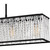 Celeste Five Light Linear Chandelier (PCCET538MBK)