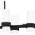 Kimora Six Light Linear Chandelier (PCKIM636MBK)