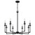 Quoizel - PRC5032MBK - Eight Light Chandelier - Prescott - Matte Black