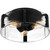 Quoizel Flush Mount Three Light Flush Mount (QFL5636MBK)