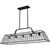 Quoizel - QLC6176MBK - Five Light Linear Chandelier - Quoizel Linear Chandelier - Matte Black