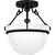 Quoizel Semi-Flush Mount Three Light Semi Flush Mount (QSF6185MBK)