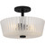 Quoizel - RAY1716MBK - Three Light Semi-Flush Mount - Gray - Matte Black