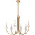 Remy Six Light Chandelier (REY5030BGD)