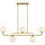 Regis Five Light Linear Chandelier (RGS540BRG)