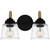 Quoizel - SEB8614MBK - Two Light Bath - Seabreeze - Matte Black