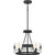 Quoizel - STM1716BA - Four Light Semi-Flush Mount - Stratum - Royal Ebony